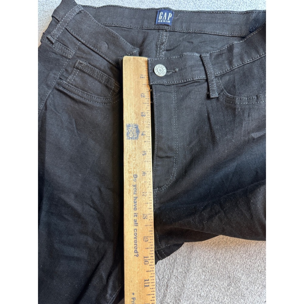 Gap Denim Favorite Jegging Skinny Jeans Womens 30 Black Wash Denim Mid Rise - Picture 10 of 14